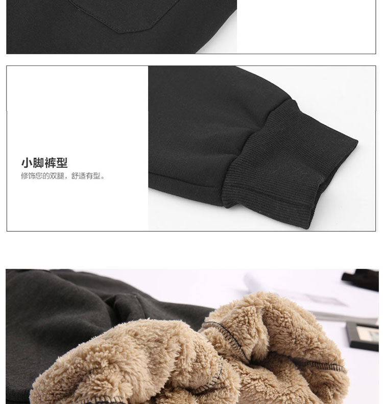 Mùa thu và mùa đông cừu cashmere cộng với quần nhung dày thể thao giản dị nữ phiên bản Hàn Quốc của quần cotton hoang dã mặc quần harem quần rộng quần ngố nữ