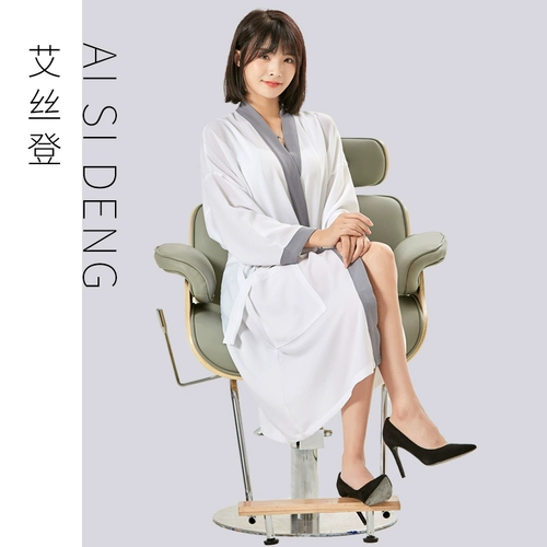 美发客袍理发店客服围布发廊专用美容院潮高档专业剪发和服染发衣