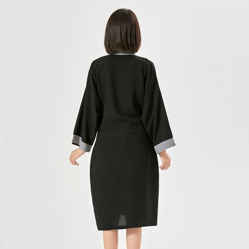 美发客袍理发店客服围布发廊专用美容院潮高档专业剪发和服染发衣