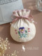 Flower handmade DIY embroidery material bag pansy sachet storage bag homemade fabric to give gifts to mother and girlfriend