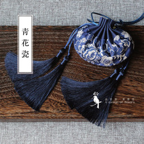 Ancient epidemic prevention sachet Sachet bag Tassel purse Court props Carry-on car pendant Hand couple Tanabata gift