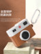 AirPodsPro2 세대 Apple Wireless Bluetooth 헤드셋 보호 케이스 AirPods4 세대 보호 케이스 New AirPods3 세대 소프트 액체 실리콘 크리에이어 레트로 카메라 고급 3 차원 만화