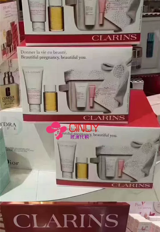 Clarins / Clarins Body Cream + Body Care Oil cho bà bầu