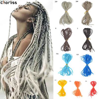 European and American Wig dreadlocks, fine three-strand braids, synthetic fiber gradient small braids, stage performance and carnival party accessories
