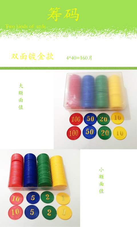 Mahjong Chip Coin 160 Piece Giá trị hai mặt Hot Stamp Chip Đặt kích thước Giá trị Đặc biệt Chip Coin Trò chơi - Các lớp học Mạt chược / Cờ vua / giáo dục bộ cờ vua quốc tế