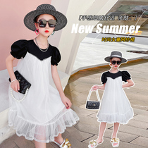 Special price Girls summer clothes dress dress 2021 new spring and autumn foreign air children dress dress childrens skirts