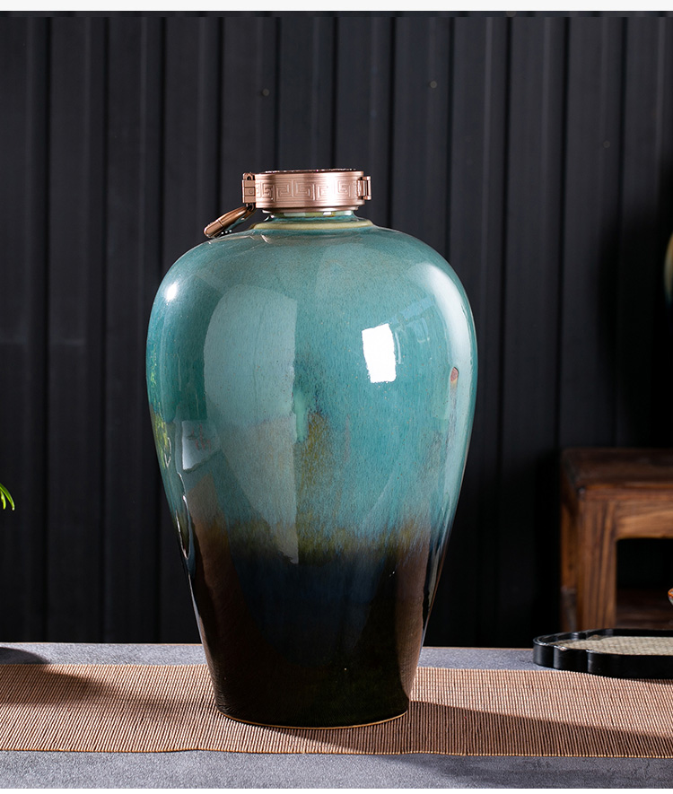 Jingdezhen ceramic household seal wine jar 3/5/15 jin carving hip flask the an empty bottle mercifully wine restoring ancient ways