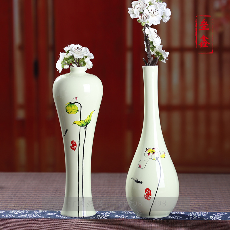 Ceramic bottle 1 catty set decoration high - grade custom home furnishing articles creative seal the empty bottle glass flask gift box