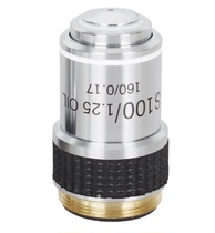 Biological microscope objective 4X 10X 20X 40X 100X football table seam paste material finishing Gold