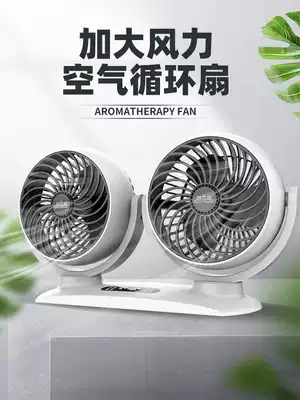 Car fan 12v24v Volt truck USB double-headed small car van electric fan powerful cooling