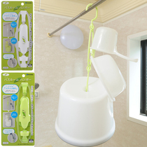 Japan Import Bathroom Multifunction Hook Foldable Kitchen Hook Toilet Bathroom Powerful Washbasin Rack