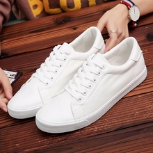 15 year old store with six sizes of board shoes, low cut Korean version, trendy pure white men's shoes, leather surface, low cut, fashionable youth shoes, white