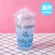Ice Cup Summer Hand Cup Creative Hàn Quốc Cup lạnh hai lớp với điều khiển hút Ice Cup Gradient Cup Broken Ice Cup