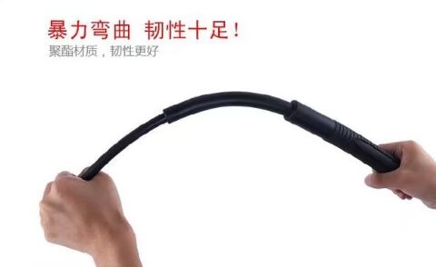 Thanh polyester mới ba phần an ninh kính thiên văn gắn bó phòng thủ ngoài trời kính thiên văn roi ô tô thiết bị tự vệ vũ khí - Taekwondo / Võ thuật / Chiến đấu bao tay boxing
