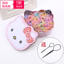 Childrens elephant rubber band hair rope Baby head rope small circle One-year-old princess head rope does not hurt hair fried head rope tie hair elastic