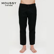 MOUSSY Vintage mens 2021 spring and summer new three-point straight denim trousers 025DSC11-4090