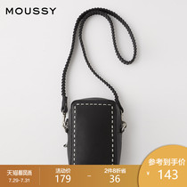 MOUSSY 2021 spring and autumn new simple retro multi-purpose practical shoulder bag bag 010DSS51-0670