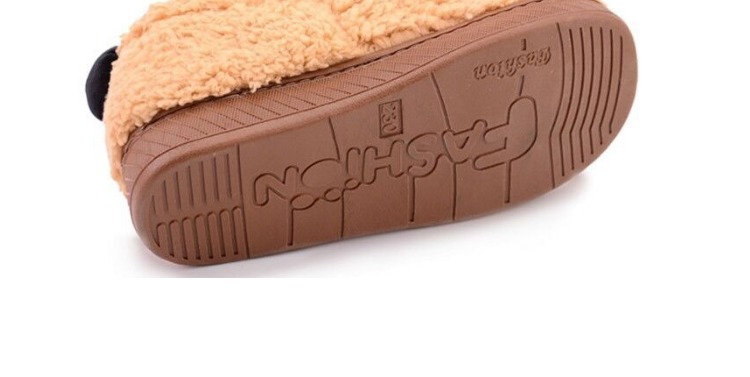 Chaussons enfants en suède pour hiver - semelle caoutchouc - Ref 1018143 Image 14
