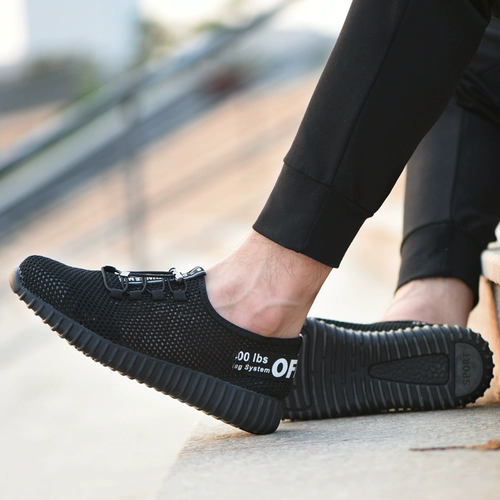 Туфли, рабочая безопасная спортивная обувь, летняя дышащая дезодорированная повседневная обувь