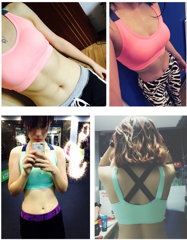 Áo ngực thể thao đẹp chống sốc không có vòng thép tập hợp yoga không có dấu vết tập thể dục đồ lót chạy vest nữ áo ngực kích thước lớn - Đồ lót thể thao áo tập yoga đẹp