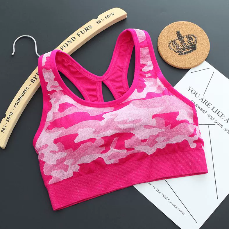 Áo ngực thể thao chống sốc cường độ cao nhanh khô chạy đồ lót thể dục ngắn vest yoga không có vòng thép chống áo ngực chống chảy xệ - Đồ lót thể thao
