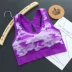 Vest thể thao áo ngực nhanh khô thể dục chạy yoga đồ lót chống sốc không có vòng thép luyện tập áo vest nhảy - Đồ lót thể thao bộ quần áo tập gym nữ Đồ lót thể thao