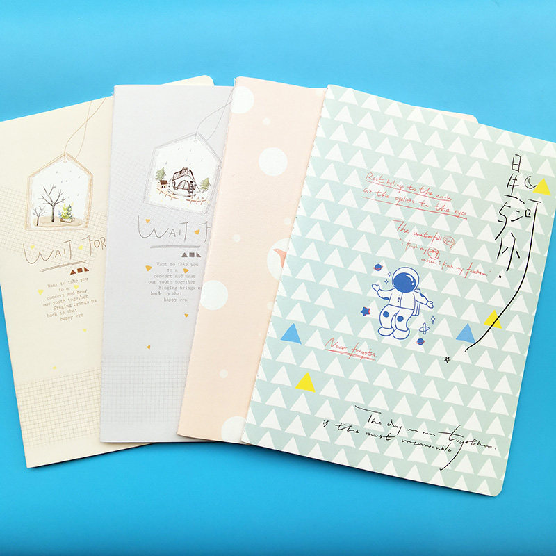 16k Stitched Book Crossline Inner Page Thickened University Student Notebook Students Office A5 Soft Transcript Job Ben-Taobao