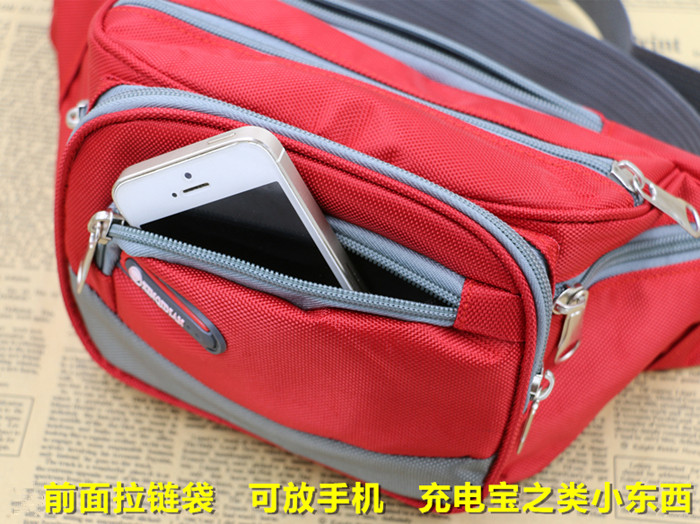 Eo bag unisex thể thao và giải trí công suất lớn thu ngân túi đa chức năng ngoài trời cưỡi túi điện thoại di động túi đeo hông câu cá