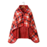 Демисезонная накидка для школьников, флисовое удерживающее тепло одеяло, плащ