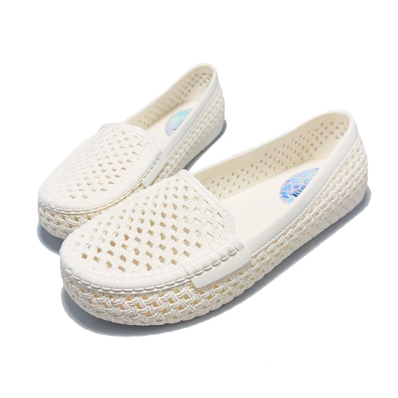 Summer white non-slip comfortable sandals, soft sole