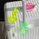 PVC fluorescent luggage tag suitcase tag creative luggage identification tag luggage tag ins checked anti-lost hanging