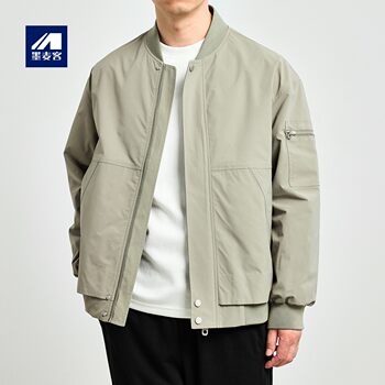 Men's jacket baseball collar flight jacket