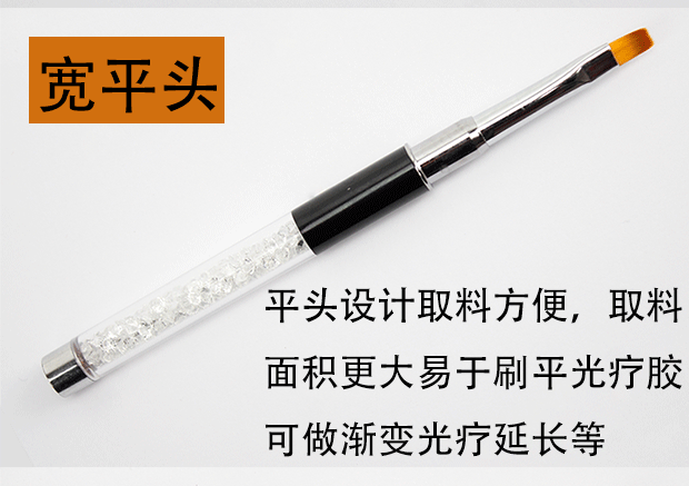 Người mới bắt đầu công cụ chạm khắc dây sơn ánh sáng trị liệu nở hoa gradient đầu bàn chải bảy gói đầy đủ - Công cụ Nail vẽ hoa cọ bản