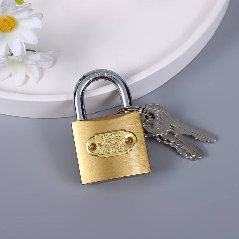 Padlock Universal Lock Door Lock Dormitory Cupboard Key Lock One Unlock Key Multi Small Brass Locking Head Mini