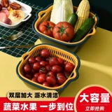 Большая двухэтажная пластиковая квадратная сушилка для фруктов и овощей, система хранения, увеличенная толщина