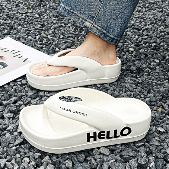 人字拖女款2025新款夏季外穿厚底夹脚凉拖鞋踩屎感防滑防臭沙滩鞋