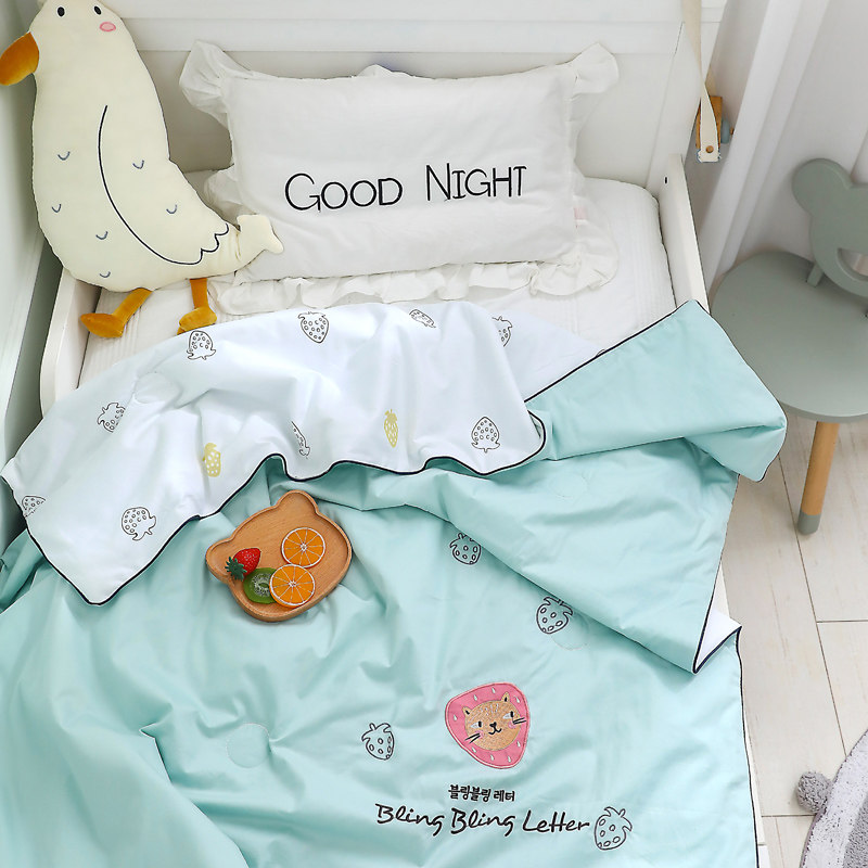 Baby Summer cool by newborns Blanket Summer Baby Air Conditioning By Kindergarten Baby Pure Cotton Quilt Washable