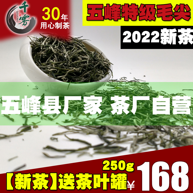 (2022 Bulk New Tea) Wufeng Mao Jian Ming Former Spring Tea Yichang High Mountain Fried Green Tea Hubei Green Tea 250g