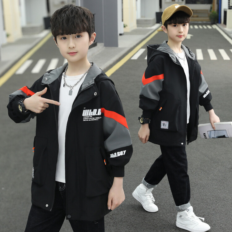 Boys' Autumn and Winter Clothing, Fleece-Lined Cotton Jacket, 2026 New Style, Boys' Casual Windbreaker, Winter Korean Style Top