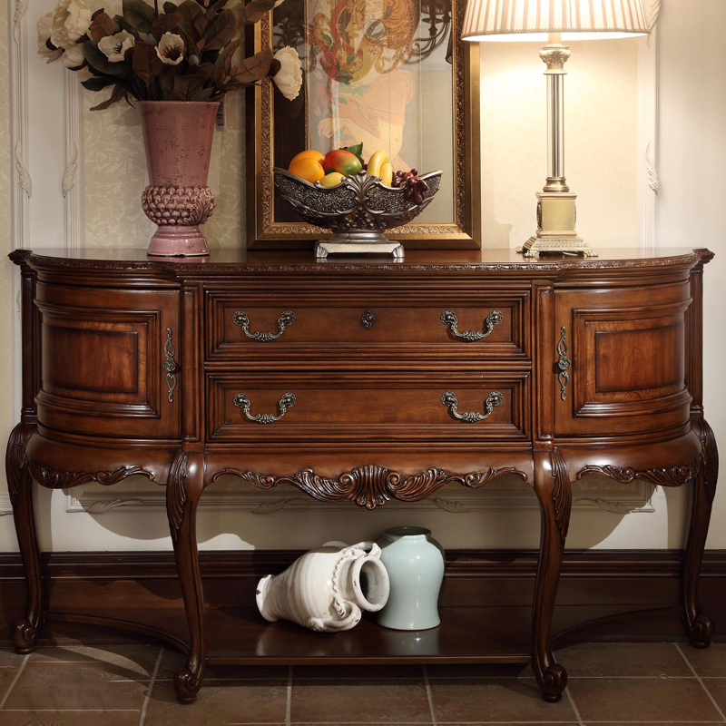 American-Style Entryway Cabinet, European-Style Living Room Decorative Cabinet, Entryway Table, Solid Wood Entryway Table, Foyer Vintage Sideboard, Hallway Cabinet American-Style Entryway Cabinet, European-Style Living Room Decorative Cabinet, Entryway Table, Solid Wood Entryway Table, Foyer Vintage Sideboard, Hallway Cabinet