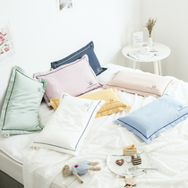 60 long-staple cotton childrens pillowcase cotton wool single baby latex pillow case small 30*50 single