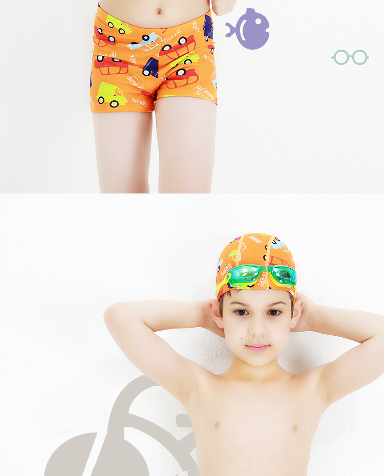 Yu You Children Đồ bơi Boxer Đồ bơi cho bé Quần Spa Thời trang Phim hoạt hình Cậu bé Áo tắm - Mũ bơi mũ bơi giá rẻ