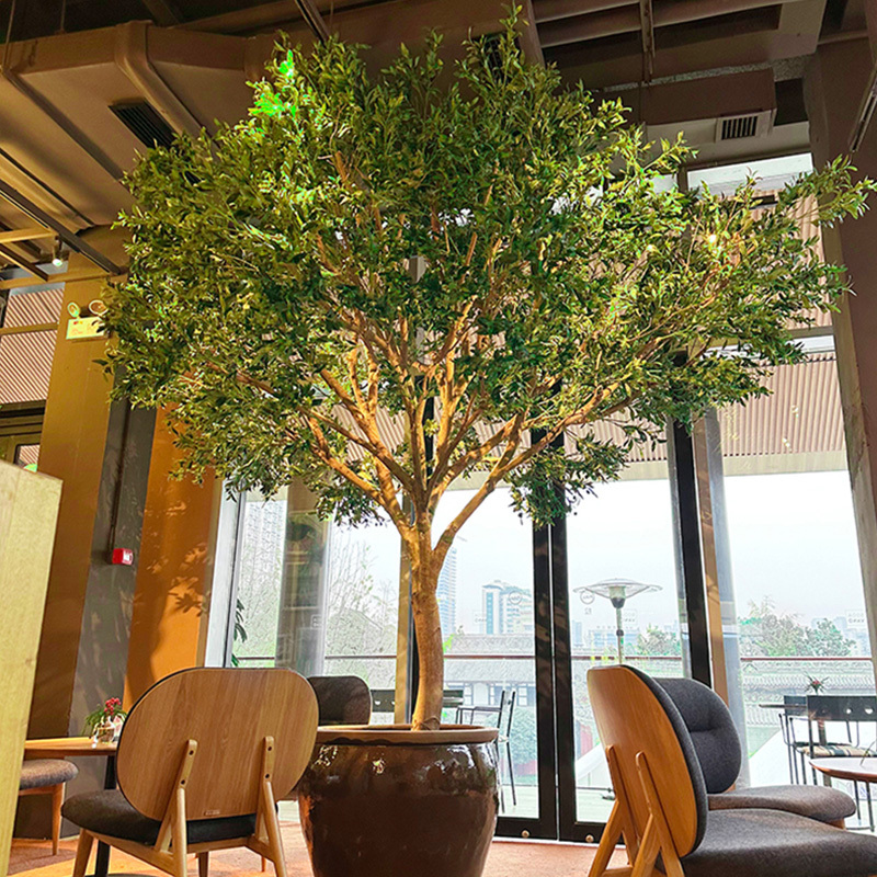 Simulated Olive Tree, Large Floor-Standing Bionic Green Plant, Indoor and Outdoor Landscape Decoration, Window Display, Artificial Tree, Nordic Style ins Simulated Olive Tree, Large Floor-Standing Bionic Green Plant, Indoor and Outdoor Landscape Decoration, Window Display, Artificial Tree, Nordic Style ins