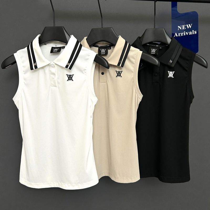 Korean Version Original New Golf Women's Sleeveless Vest Top Versatile Casual Fashion Sports T-Shirt Polo Shirt Korean Version Original New Golf Women's Sleeveless Vest Top Versatile Casual Fashion Sports T-Shirt Polo Shirt