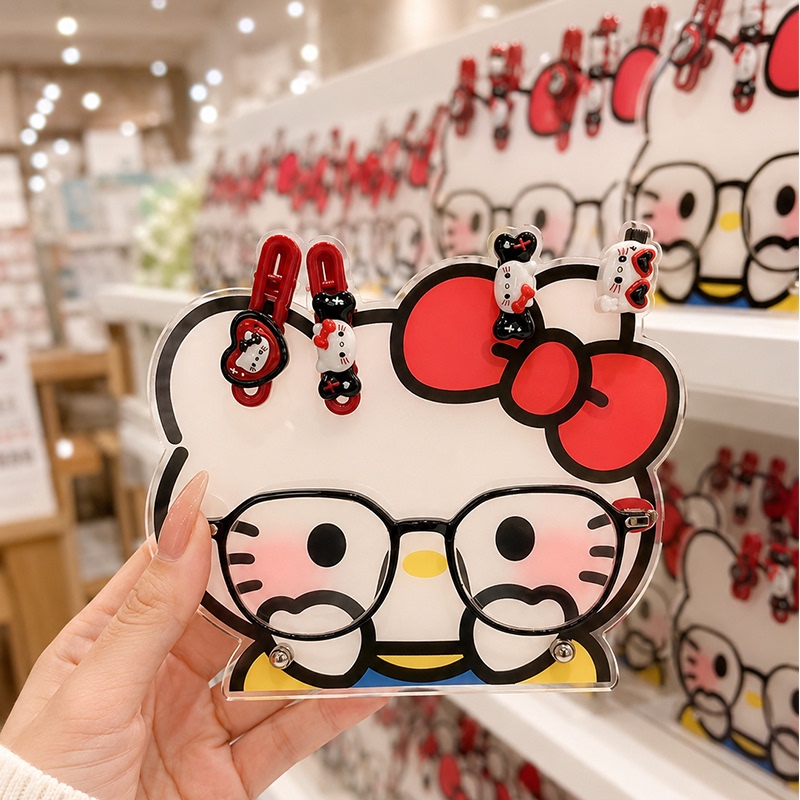 Cute and Creative Glasses Stand Display Rack, High Aesthetic Cartoon Eyewear Display Stand for Home Decoration, Desktop Ornament