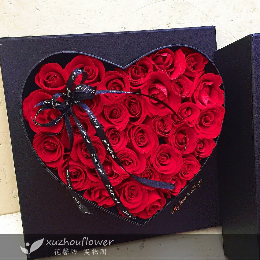 徐州鲜花生日纪念日礼物同城速递配送1199朵红粉香槟玫瑰礼盒花束