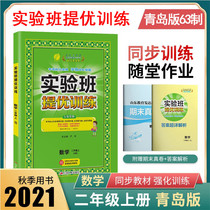 2021 autumn experimental class to improve the training of grade 2 mathematics first volume Qingdao version QD version 63 system 2 on the second mathematics textbook synchronous promotion exercise book top class class upgrade class promotion secret volume final review