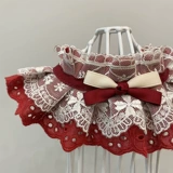 Слюнявчик, кружевной шарф, декор, нагрудник