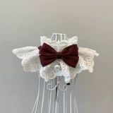 Шарф, аксессуар, чокер, колокольчик с бантиком, кружевная галстук-бабочка, нагрудник, слюнявчик, ожерелье, кот, домашний питомец