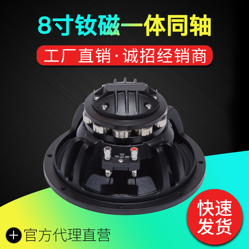 8 inch rubidium magnetic high bass integrated coaxial co-point horn distortion small high and sensitive fashion atmosphere high power sound box